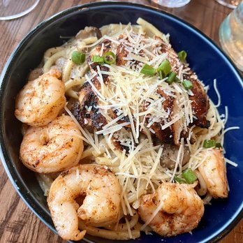 NAPA Kitchen and Wine - Cacio e Pepe with chicken and shrimp - Breakfast & Brunch Near Me - Midlothian, Virginia NAPA Kitchen and Wine - Cacio e Pepe with chicken and shrimp - Breakfast & Brunch Near Me - Midlothian, Virginia