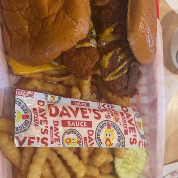 Dave's Hot Chicken - Dave's #2 2 Sliders w/ Fries - Chicken Shop Near Me - Houston, Texas Dave's Hot Chicken - Dave's #2 2 Sliders w/ Fries - Chicken Shop Near Me - Houston, Texas
