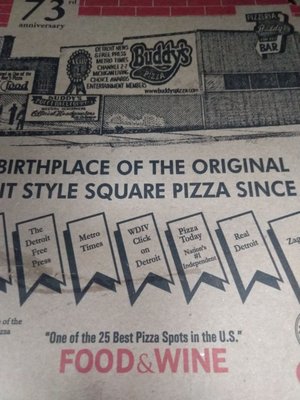 Buddy's Pizza by null
