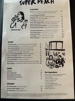 Menu photo 1 Super Peach Los Angeles, CA Menu photo 1 Super Peach Los Angeles, CA