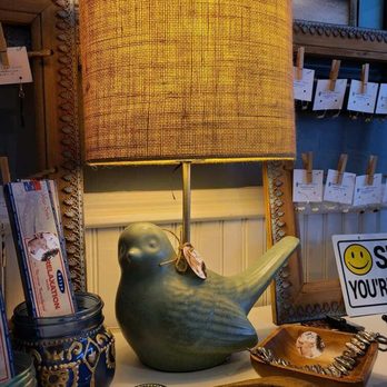 The Bungalow - Bluebird of happiness lamp. - Antiques Near Me - Austin, Texas