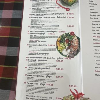 Monorom Cambodian Restaurant - Menu - Cambodian Near Me - Long Beach, California