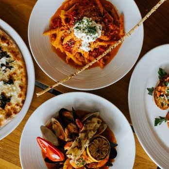 La Bella Vita - Samoset Resort - three plates of food - Italian Near Me - Rockport, Maine La Bella Vita - Samoset Resort - three plates of food - Italian Near Me - Rockport, Maine