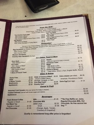 Menu photo 8 Frost Diner Warrenton, VA
