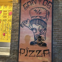 Santos pizza sign Santos pizza sign