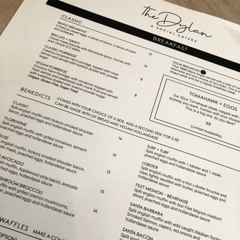 Toast Kitchen & Bar - A sample of the menu. - Breakfast & Brunch Near Me - Brea, California