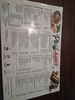 Menu photo 1 Pho Addict Fresno, CA Menu photo 1 Pho Addict Fresno, CA