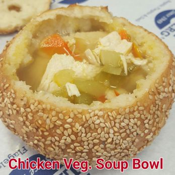 Goldbergs Famous Bagels - a chicken vegetable soup bowl - Bagels Near Me - Mattituck, New York Goldbergs Famous Bagels - a chicken vegetable soup bowl - Bagels Near Me - Mattituck, New York