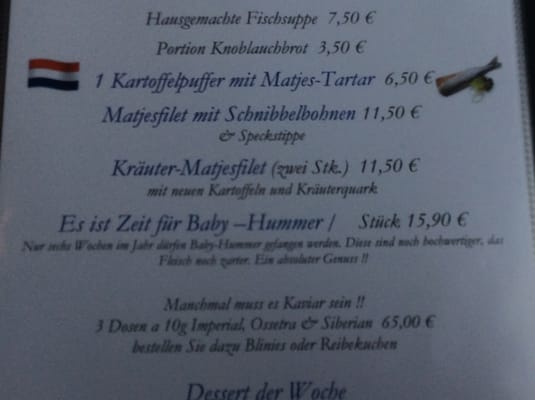 Menu photo 2 Hummer Pedersen Hamburg, HH Menu photo 2 Hummer Pedersen Hamburg, HH
