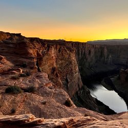 Glen Canyon Dam Overlook - Dam Sunset