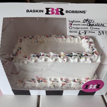 Baskin Robbins - Replacement cake - Ice Cream & Frozen Yogurt Near Me - Half Moon Bay, California