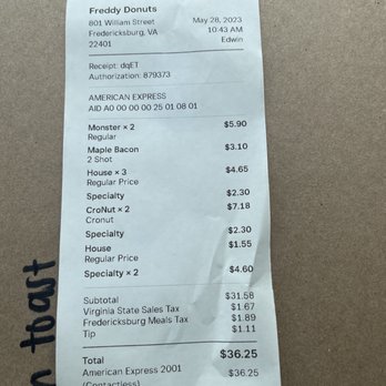 Freddy Donuts - Desserts Near Me - Fredericksburg, Virginia