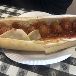 Corrado's Submarine Sandwiches - Large meatball with provolone cheese $12.49