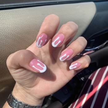 Natural Nails Salon - And my real nails after getting done. I asked for Matt color. They gave me dipping powder and put gel on top instead. - Nail Salons Near Me - Martinez, California