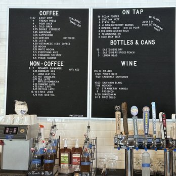 West Pecan Coffee + Beer - Drinks menu - Bars Near Me - Pflugerville, Texas West Pecan Coffee + Beer - Drinks menu - Bars Near Me - Pflugerville, Texas