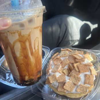 The Jelly Donut - Brown Sugar Milk Tea w/ Boba Cinnamon Toast Crunch donut - Donuts Near Me - Santa Rosa, California The Jelly Donut - Brown Sugar Milk Tea w/ Boba Cinnamon Toast Crunch donut - Donuts Near Me - Santa Rosa, California