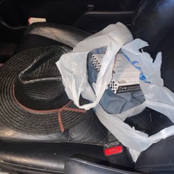Ross Dress for Less - Using weight to flatten the bill back.