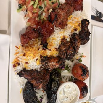 Herand's Kitchen - Beef Koobideh and Chicken on the Bone - Persian/Iranian Near Me - Houston, Texas