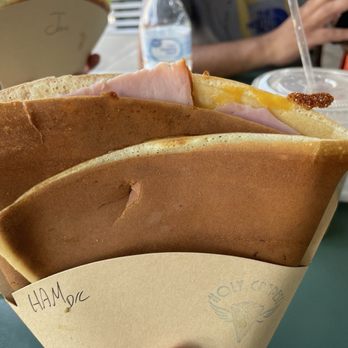 Holy Crepes! - Ham and cheddar with dill sauce - Creperies Near Me - New Orleans, Louisiana Holy Crepes! - Ham and cheddar with dill sauce - Creperies Near Me - New Orleans, Louisiana