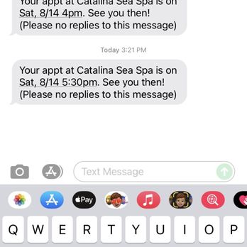 Catalina Sea Spa - They changed our appointment without telling us and claimed we were the ones that initiated it. - Massage Near Me - Avalon, California Catalina Sea Spa - They changed our appointment without telling us and claimed we were the ones that initiated it. - Massage Near Me - Avalon, California