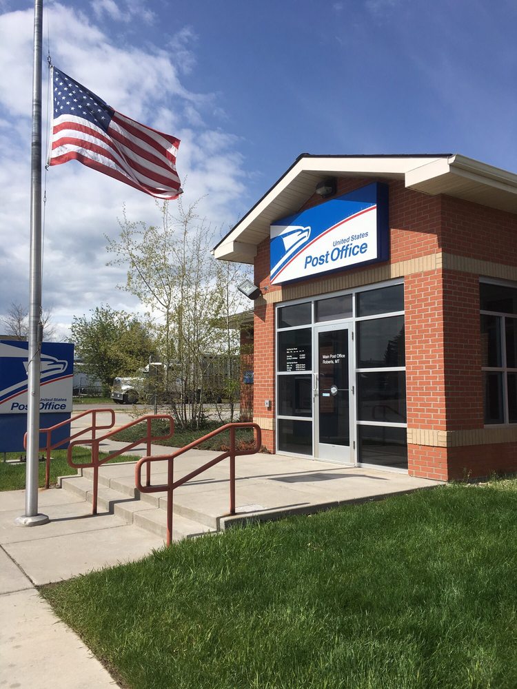 US POST OFFICE Updated June 2024 1 N 1st St, Roberts, Montana