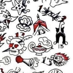 HeavilyTatted - This was the reference photo on their facebook that he traced onto ink paper