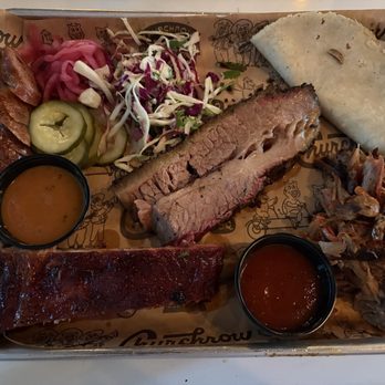 Churchrow Tejas Bbq - Holy roller meat platter - Barbeque Near Me - Austin, Texas