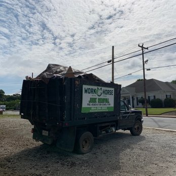 Workhorse Moving and Storage - Beautiful morning to haul off a whole lot of junk! - Movers Near Me - Spartanburg, South Carolina Workhorse Moving and Storage - Beautiful morning to haul off a whole lot of junk! - Movers Near Me - Spartanburg, South Carolina