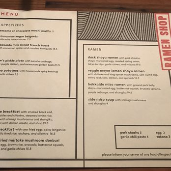 Ramen Shop - Brunch menu - New American Near Me - Oakland, California Ramen Shop - Brunch menu - New American Near Me - Oakland, California