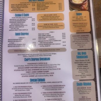 Embassy Diner - Menu - Diners Near Me - Bethpage, New York Embassy Diner - Menu - Diners Near Me - Bethpage, New York