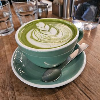 Kerr Street Cafe - Matcha Latte / $5.50 - Breakfast & Brunch Near Me - Oakville, Ontario Kerr Street Cafe - Matcha Latte / $5.50 - Breakfast & Brunch Near Me - Oakville, Ontario