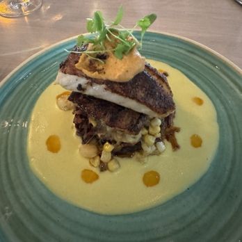 Narcoossee's - Blackened Redfish, just like the picture on their home page. - New American Near Me - Lake Buena Vista, Florida