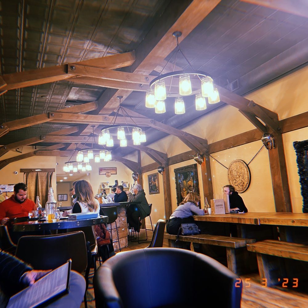 Drinking Horn Meadery - View from the seats by the "fireplace" - Meaderies Near Me - Flagstaff, Arizona