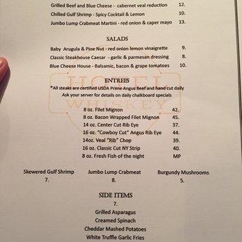 Whiskey Prime - The menu for today 12/24/16 - Steakhouses Near Me - Pass Christian, Mississippi Whiskey Prime - The menu for today 12/24/16 - Steakhouses Near Me - Pass Christian, Mississippi