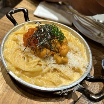 Kiraku - Uni carbonara - Tapas/Small Plates Near Me - Berkeley, California Kiraku - Uni carbonara - Tapas/Small Plates Near Me - Berkeley, California