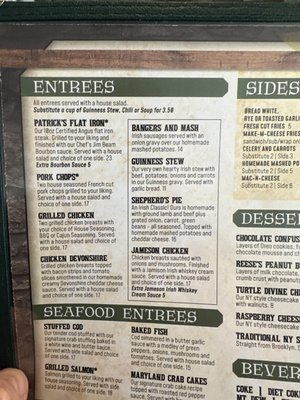 Menu photo 1 Patrick's Pub and Grille Moon Township, PA Menu photo 1 Patrick's Pub and Grille Moon Township, PA