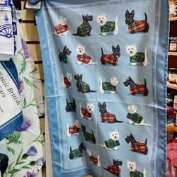 Kitty O'Shea's Irish Imports - Scottie tea towel