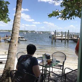 Bridge Tender Inn - Bay at Bridgetender, Tiki bar. - Seafood Near Me - Bradenton Beach, Florida