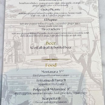Settecento - Menu 2025-2 - Italian Near Me - Los Angeles, California