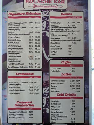 Menu photo 3 Kolache Bar Houston, TX