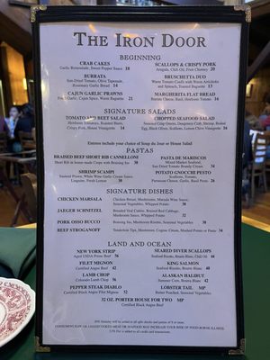 Menu photo 3 The Iron Door Johnsville, CA Menu photo 3 The Iron Door Johnsville, CA