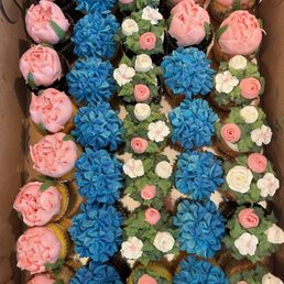 a box of cupcakes