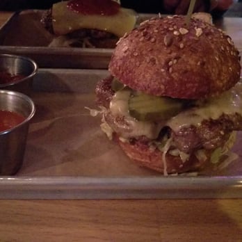 Burger Village - Bison burger - Burgers Near Me - Brooklyn, New York Burger Village - Bison burger - Burgers Near Me - Brooklyn, New York