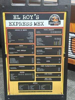 Menu photo 2 El Roy's Express Mex Petaluma, CA