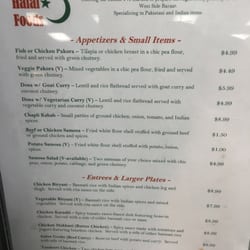 M Asian Halal Foods - Menu.