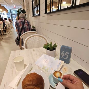 Pura Vida Miami - Cortado Expresso. Chocolate croissant - Breakfast & Brunch Near Me - New York, New York Pura Vida Miami - Cortado Expresso. Chocolate croissant - Breakfast & Brunch Near Me - New York, New York