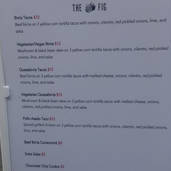 Farmer and the Fig - Posted menu - Caterers Near Me