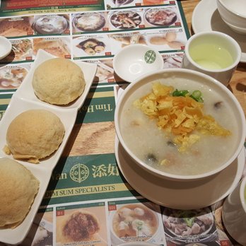 Tim Ho Wan - Hell's Kitchen - Congee and BBQ pork bakes buns - Dim Sum Near Me - New York, New York