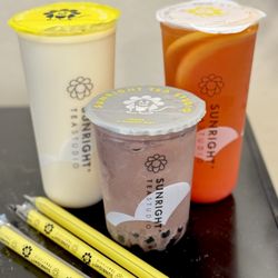 Sunright Tea Studio- San Jose - Jasmine Milk Tea, Oreo Chocolate Boba Milk, & Grapefruit Jasmine