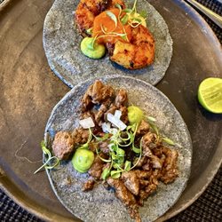 Cónico Cocina Mexicana - Shrimp Zarandeado and Asado Taco